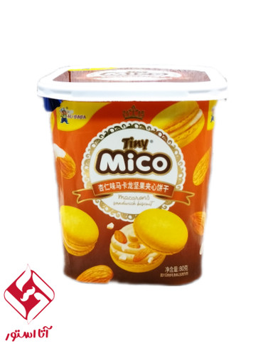 بیسکوییت ماکارون مینی لیوانی میکو با طعم بادام