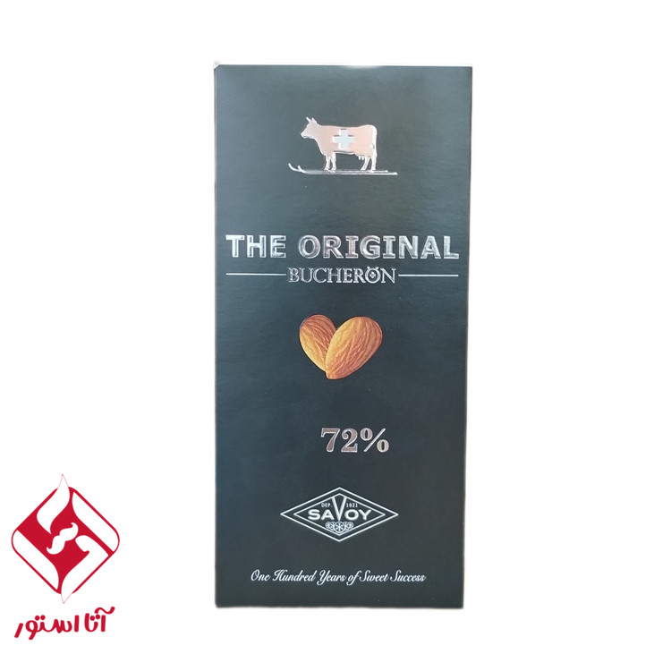 شکلات تلخ تختهای 72% بادام اورجینال بوچرون