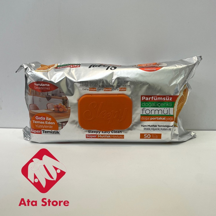 دستمال مرطوب آشپزخانه اسلیپی پرتقال