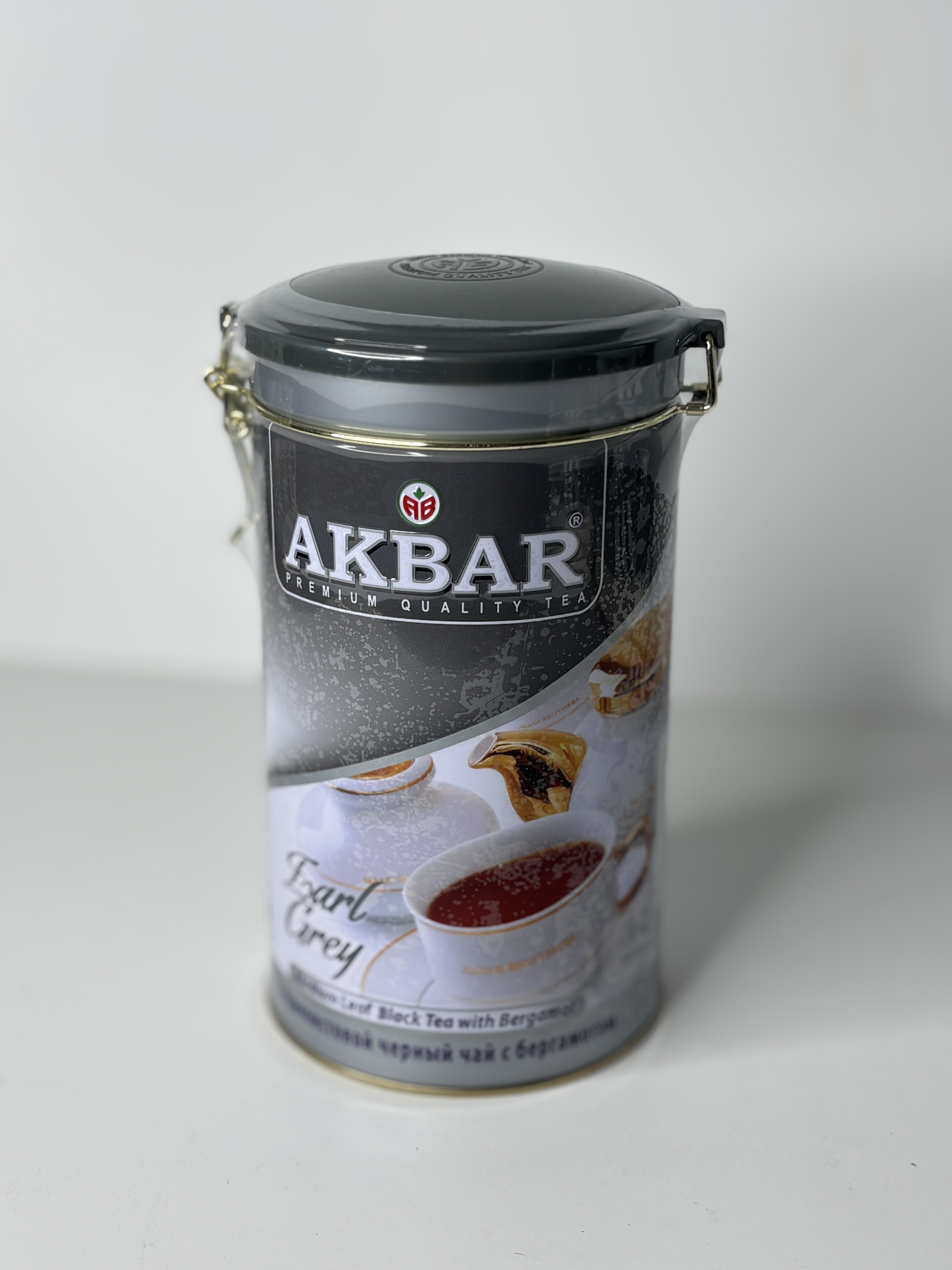 چای اکبر فلزی با رایحه برگ برگاموت